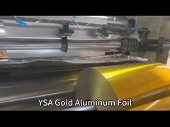 8011 Rollo di foglio di alluminio in oro di grado alimentare 35 micron Rollo di foglio di alluminio in rollo Jumbo Rollo di foglio di alluminio