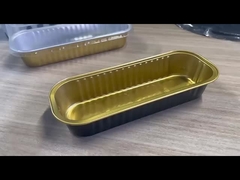 200 ml mini padella monouso con foglio di alluminio rotondo barbecue a griglia vassoie da torta per la cottura