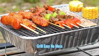 Facile griglia per barbecue all'aperto, nessuna pulizia