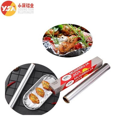 0.018x300mm Aluminum Foil Wrapper Roll 100m Kitchen Food Storage Wrap Foil