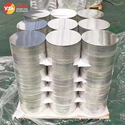 Disco circolare in alluminio preverniciato PE PVDF forma rotonda dimensioni personalizzate elevata planarità bordo privo di bave per uso alimentare