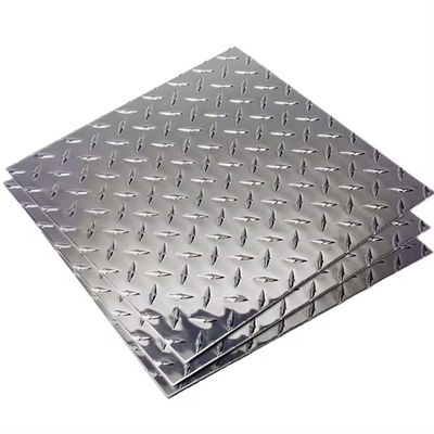 Piastra di alluminio di diamante / piastra a quadri con disegni / foglio di alluminio perforato in rilievo