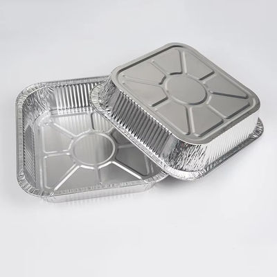 Grandi forniture da asporto Imballaggio alimentare Contenitore Fogli di alluminio Panna di stoccaggio alimentare