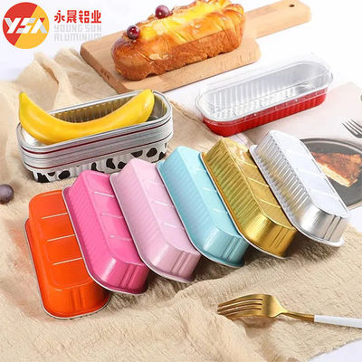 Forno Cucina Non appiccicoso Rectangolo monouso contenitore di prodotti da forno in alluminio Pane