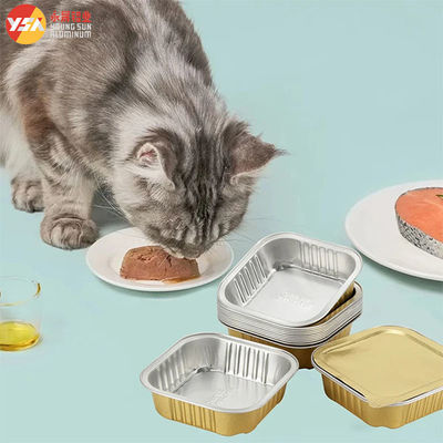 100 ml 240 ml 300 ml contenitori per alimenti in foglio per animali da compagnia Copri tenui in foglio di alluminio