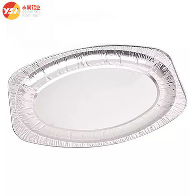 990/1400/2270ml Panna da grigliare per pesce di tacchino ovale in foglio di alluminio monouso Panna superficiale Contenitore di pesce arrosto