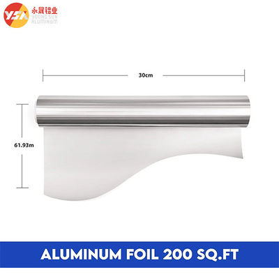 200 Sq Ft Aluminum Foil​ 0.014mm X 30cm X 61m Foil Roll Wrappers