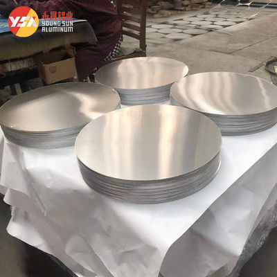 Disco rotondo in alluminio 1060 1100 per lavabo, lampade e stoviglie H14, dimensioni personalizzate, elevata planarità, bordo privo di bave, per uso alimentare