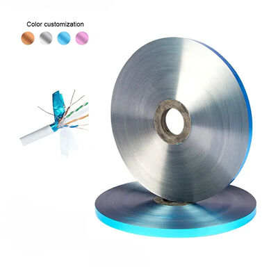 AL/PET Film di poliestere laminato con foglio di alluminio Lega 8079 nei colori Argento Blu Rame Ideale per schermatura cavi/cavi per condotti