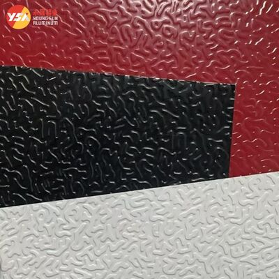 Strato di alluminio impresso stucco rivestito colore PVDF 0,2-3mm resistente alla corrosione da 25 micron per il rivestimento di HVAC