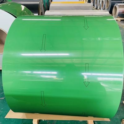 1000mm 1600mm 0.35mm ha ricoperto la bobina di alluminio dipinta per la parete dell'elevatore