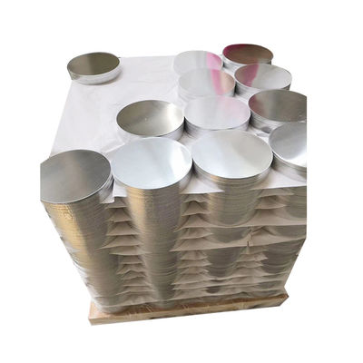 Disco in alluminio per segnaletica stradale 1050 1100 5754 utensili dimensioni personalizzate elevata planarità bordo senza bave per uso alimentare