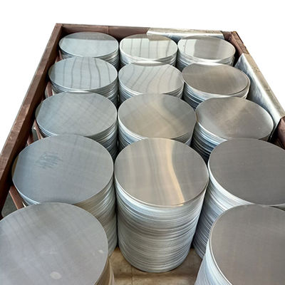 Piastra rotonda in alluminio 1050 HO con finitura grezza per pentole, dimensioni personalizzate, elevata planarità, bordo privo di bave, per uso alimentare