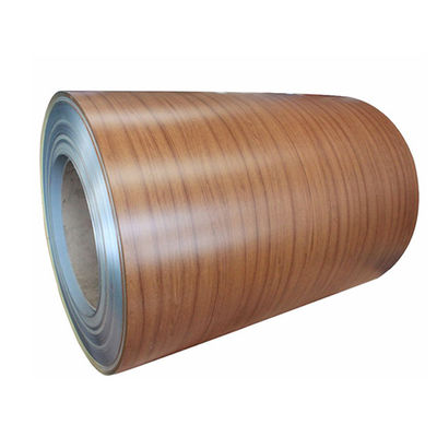 Bobina rivestita di alluminio del grano di legno di PVDF per costruzione