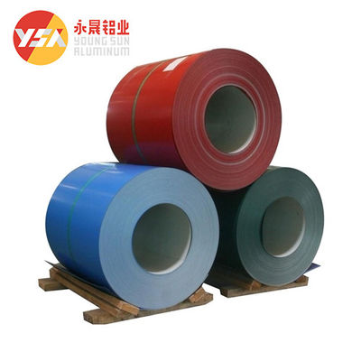PE PVDF che dipinge la bobina di alluminio rivestita dello strato di colore di 6.0mm di anti colore di alluminio dell'alcali