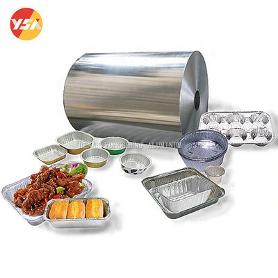 Rotolo di foglio di alluminio 8011 da 8-50 micron per formatura vaschette, per uso alimentare, resistente all'umidità